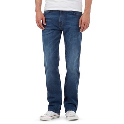 Wrangler Arizona blue mid wash stretch straight jeans